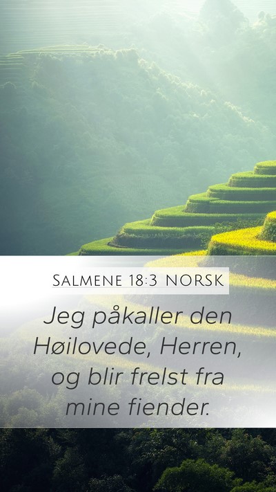 Salmene 18:3 NORSK Bible Verse Image