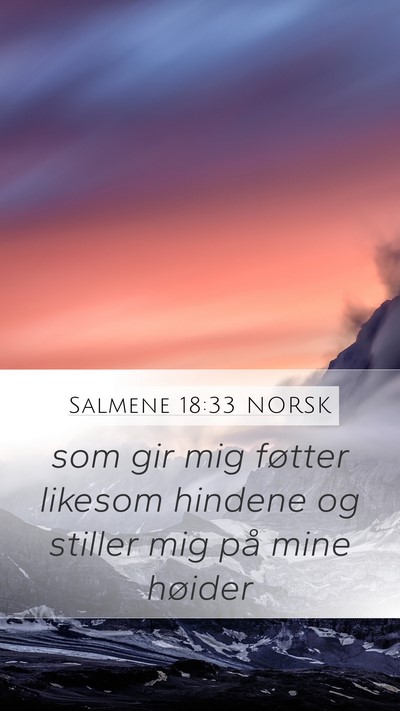 Salmene 18:33 NORSK Bible Verse Image