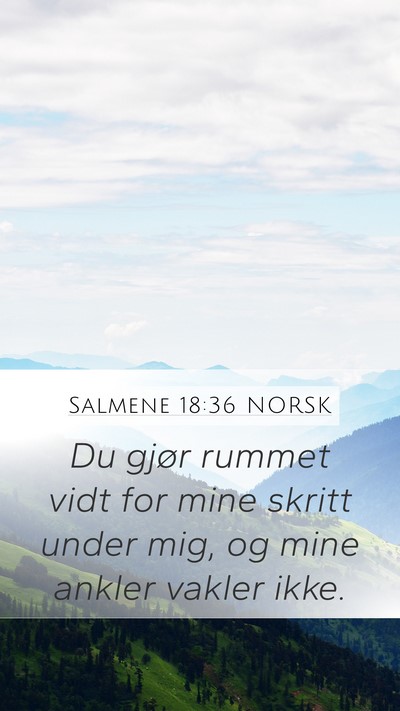 Salmene 18:36 NORSK Bible Verse Image