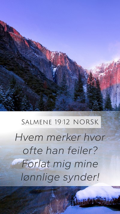 Salmene 19:12 NORSK Bible Verse Image
