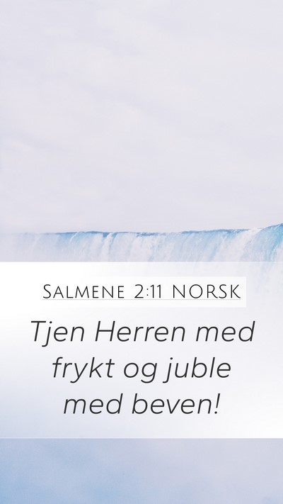 Salmene 2:11 NORSK Bible Verse Image