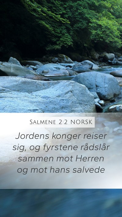 Salmene 2:2 NORSK Bible Verse Image