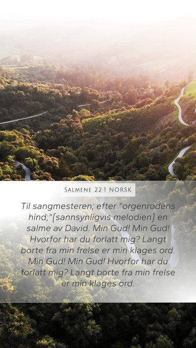 Salmene 22:1 NORSK Bible Verse Image
