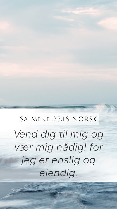 Salmene 25:16 NORSK Bible Verse Image