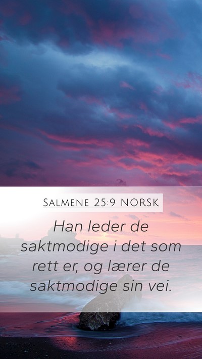 Salmene 25:9 NORSK Bible Verse Image