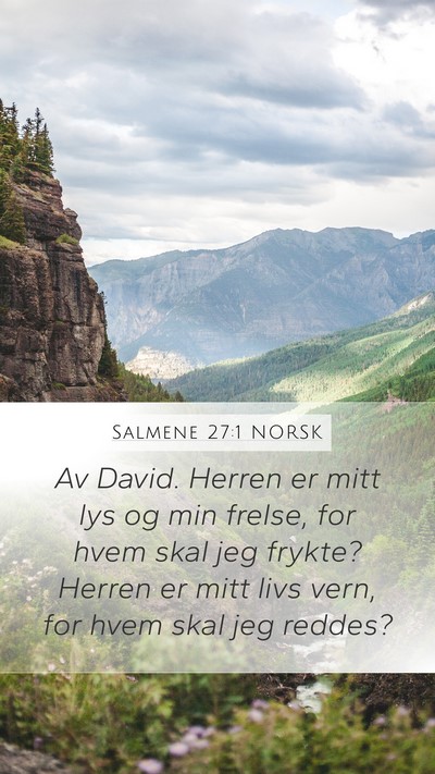 Salmene 27:1 NORSK Bible Verse Image