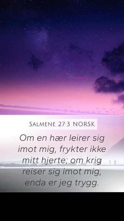 Salmene 27:3 NORSK Bible Verse Image