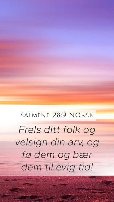 Salmene 28:9 NORSK Bible Verse Image