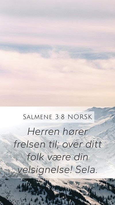 Salmene 3:8 NORSK Bible Verse Image