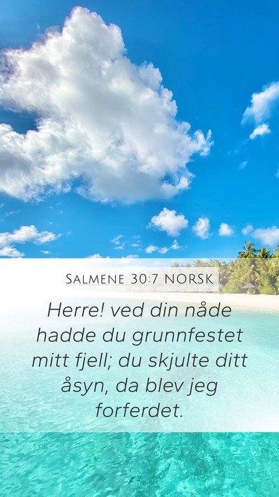 Salmene 30:7 NORSK Bible Verse Image