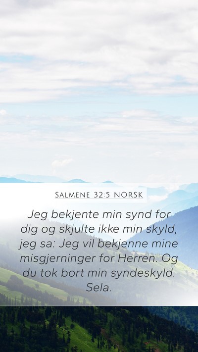 Salmene 32:5 NORSK Bible Verse Image