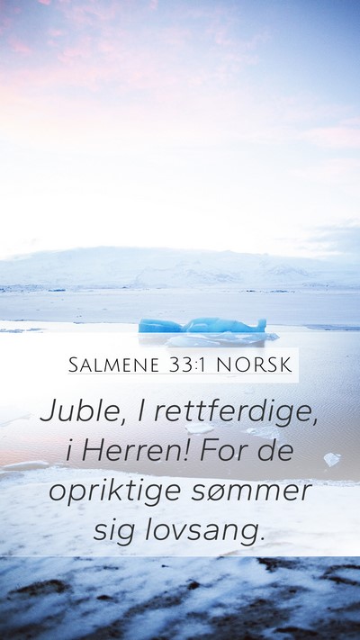 Salmene 33:1 NORSK Bible Verse Image