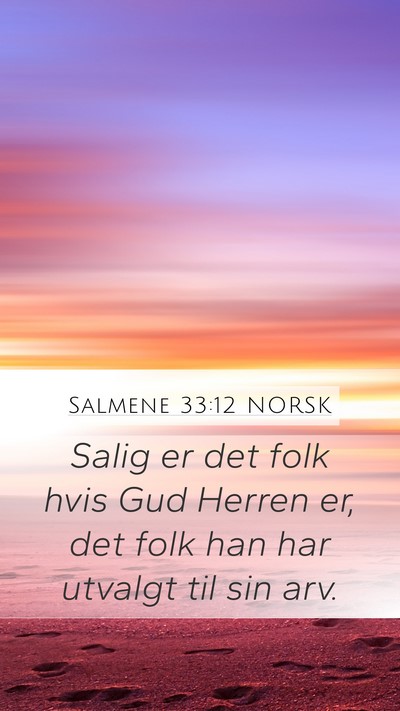 Salmene 33:12 NORSK Bible Verse Image