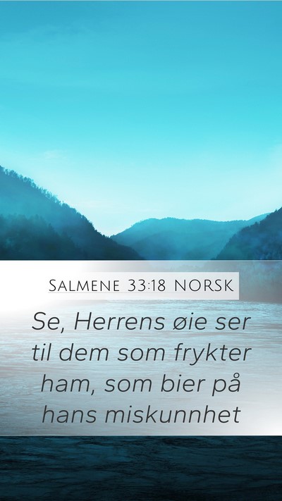 Salmene 33:18 NORSK Bible Verse Image