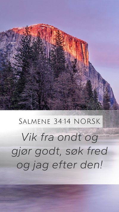 Salmene 34:14 NORSK Bible Verse Image