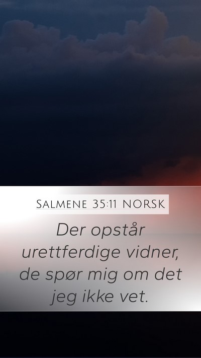 Salmene 35:11 NORSK Bible Verse Image