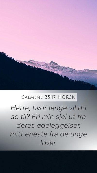 Salmene 35:17 NORSK Bible Verse Image