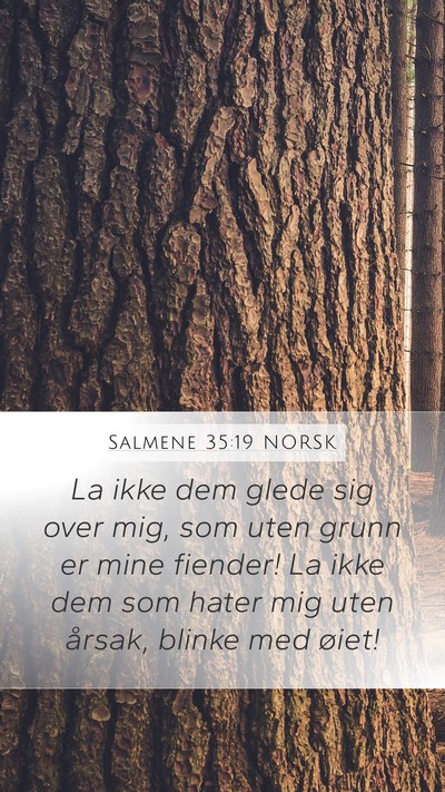 Salmene 35:19 NORSK Bible Verse Image