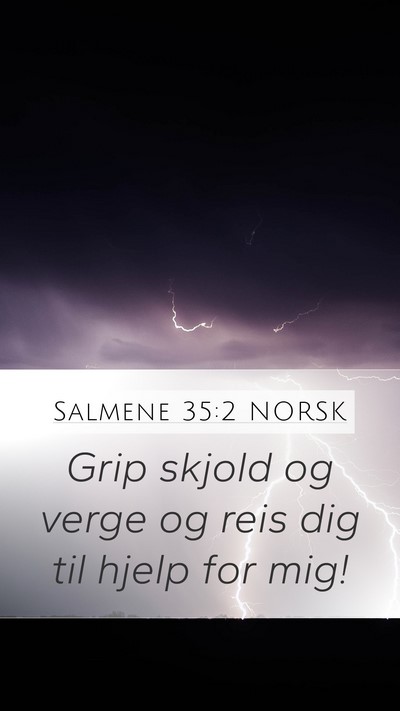 Salmene 35:2 NORSK Bible Verse Image