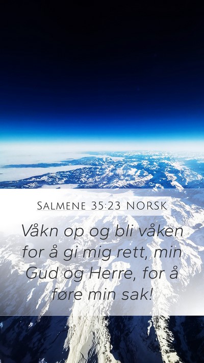 Salmene 35:23 NORSK Bible Verse Image