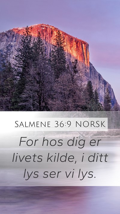 Salmene 36:9 NORSK Bible Verse Image