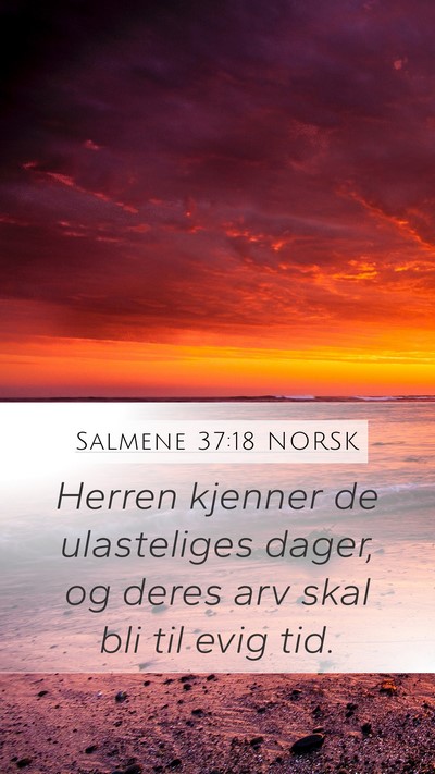 Salmene 37:18 NORSK Bible Verse Image