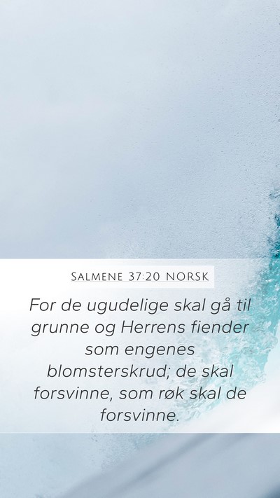 Salmene 37:20 NORSK Bible Verse Image