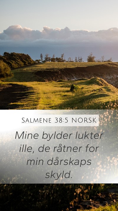 Salmene 38:5 NORSK Bible Verse Image