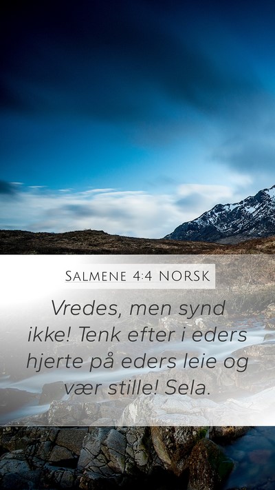 Salmene 4:4 NORSK Bible Verse Image