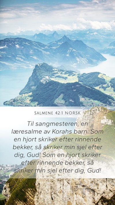 Salmene 42:1 NORSK Bible Verse Image