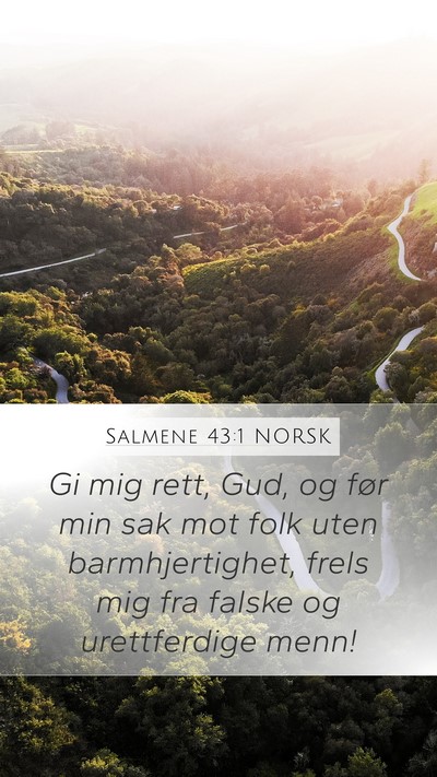 Salmene 43:1 NORSK Bible Verse Image