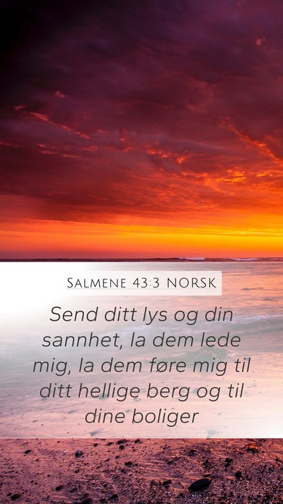 Salmene 43:3 NORSK Bible Verse Image