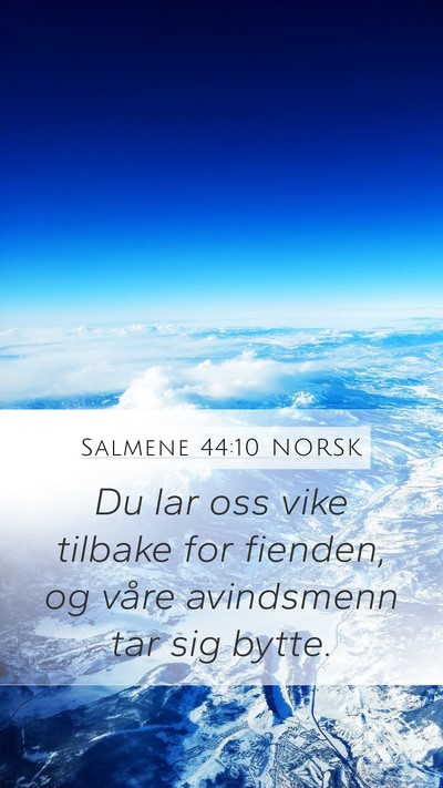 Salmene 44:10 NORSK Bible Verse Image