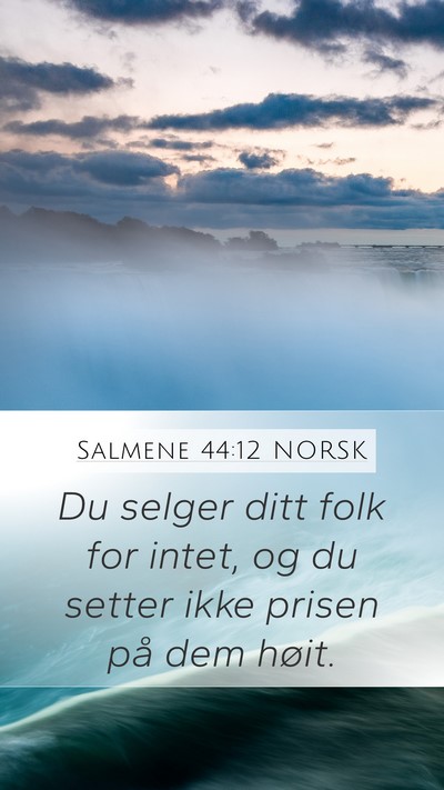 Salmene 44:12 NORSK Bible Verse Image