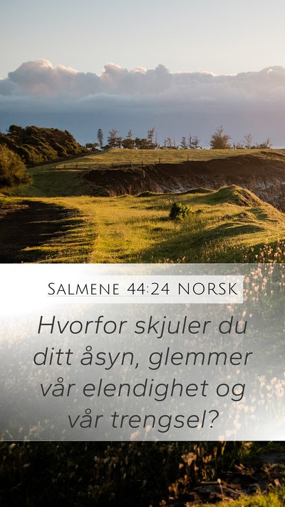 Salmene 44:24 NORSK Bible Verse Image