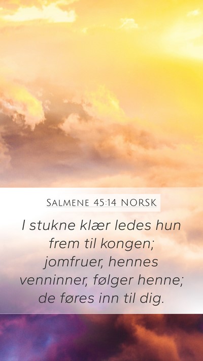 Salmene 45:14 NORSK Bible Verse Image