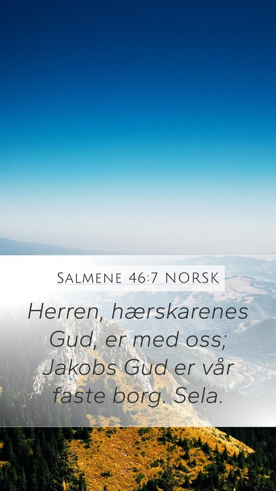 Salmene 46:7 NORSK Bible Verse Image