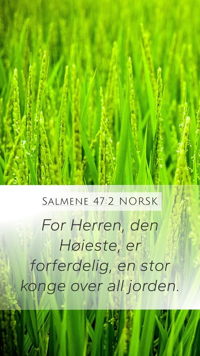 Salmene 47:2 NORSK Bible Verse Image