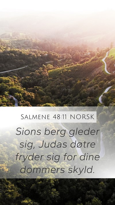 Salmene 48:11 NORSK Bible Verse Image