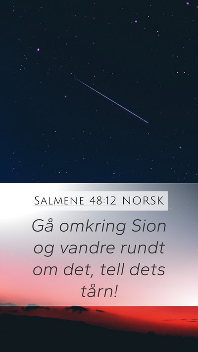 Salmene 48:12 NORSK Bible Verse Image