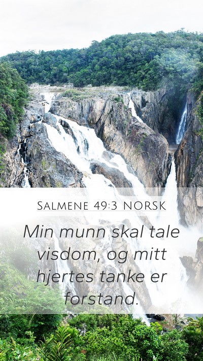 Salmene 49:3 NORSK Bible Verse Image