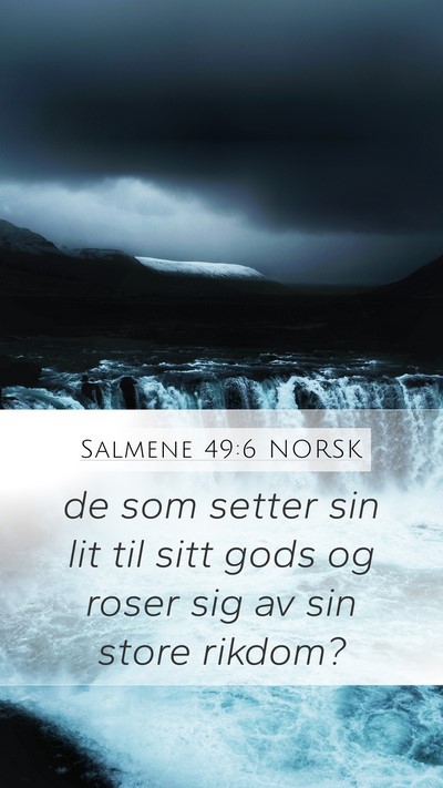 Salmene 49:6 NORSK Bible Verse Image