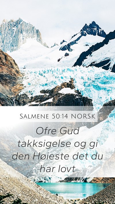 Salmene 50:14 NORSK Bible Verse Image