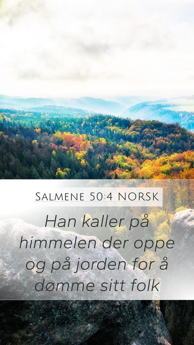 Salmene 50:4 NORSK Bible Verse Image