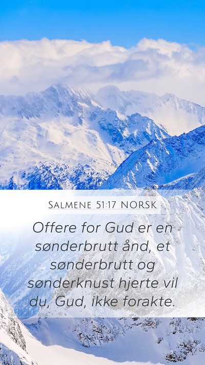 Salmene 51:17 NORSK Bible Verse Image
