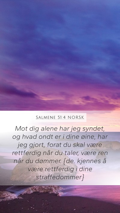 Salmene 51:4 NORSK Bible Verse Image