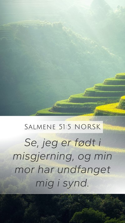 Salmene 51:5 NORSK Bible Verse Image