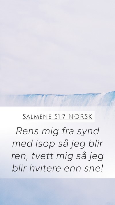 Salmene 51:7 NORSK Bible Verse Image