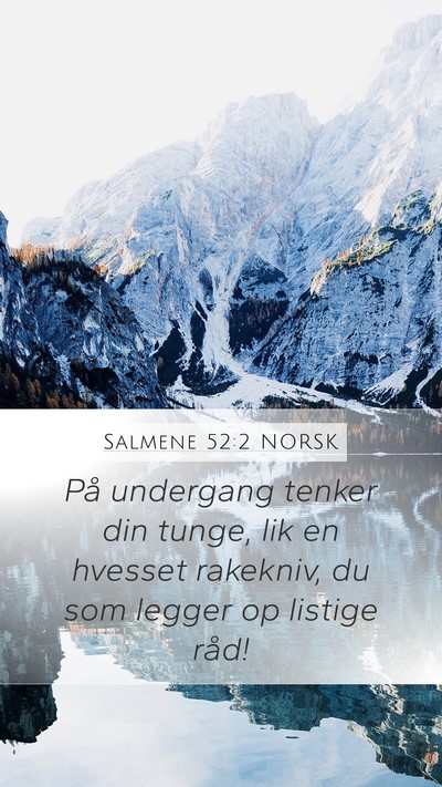 Salmene 52:2 NORSK Bible Verse Image