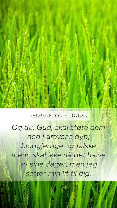 Salmene 55:23 NORSK Bible Verse Image